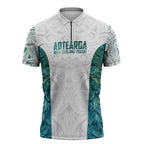 Custom New Zealand Aotearoa Zipper Polo Shirt Green Maori Paua Shell Indigenous - Aussie Hoodie