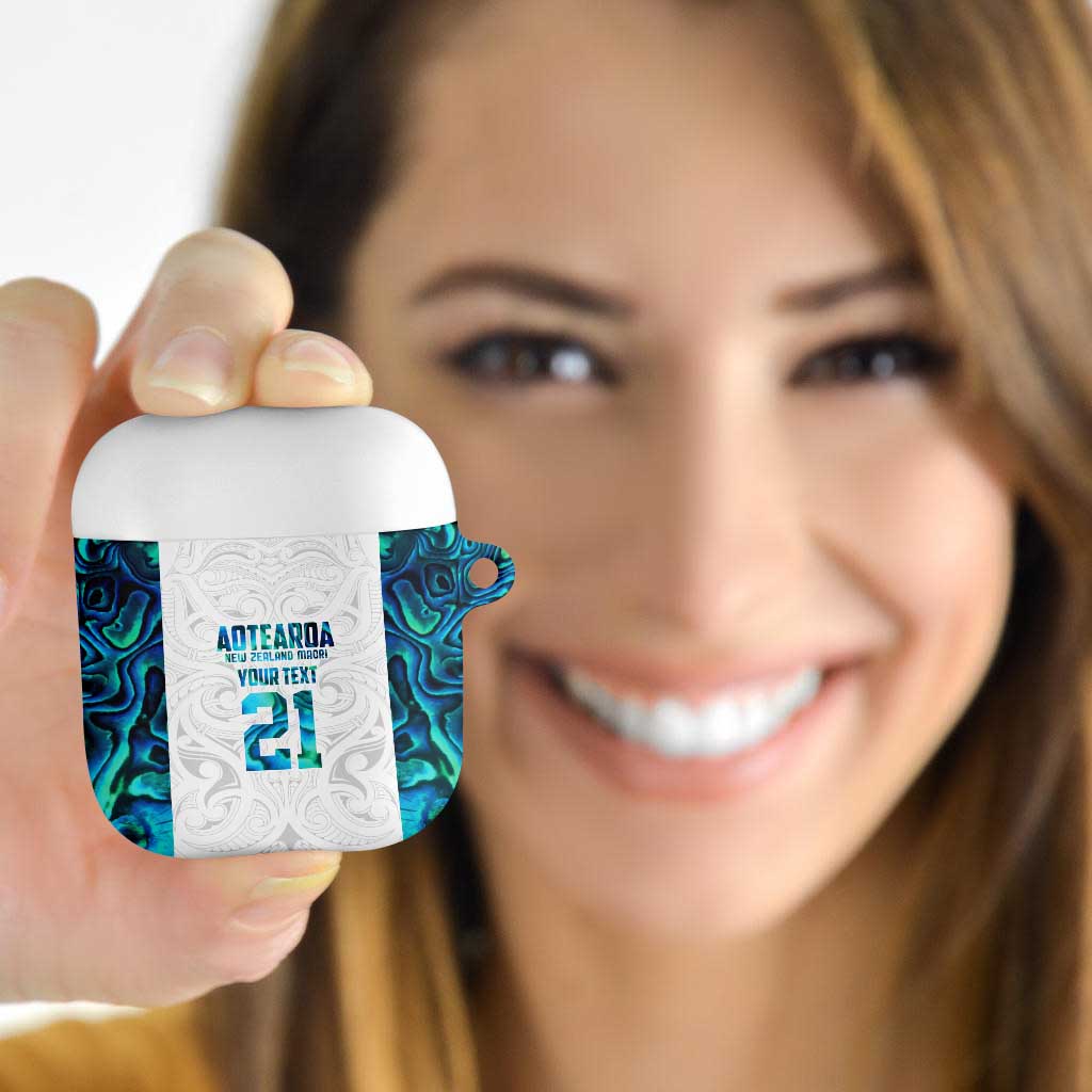 Custom New Zealand Aotearoa AirPods Case Maori Paua Shell Indigenous - Aussie Hoodie