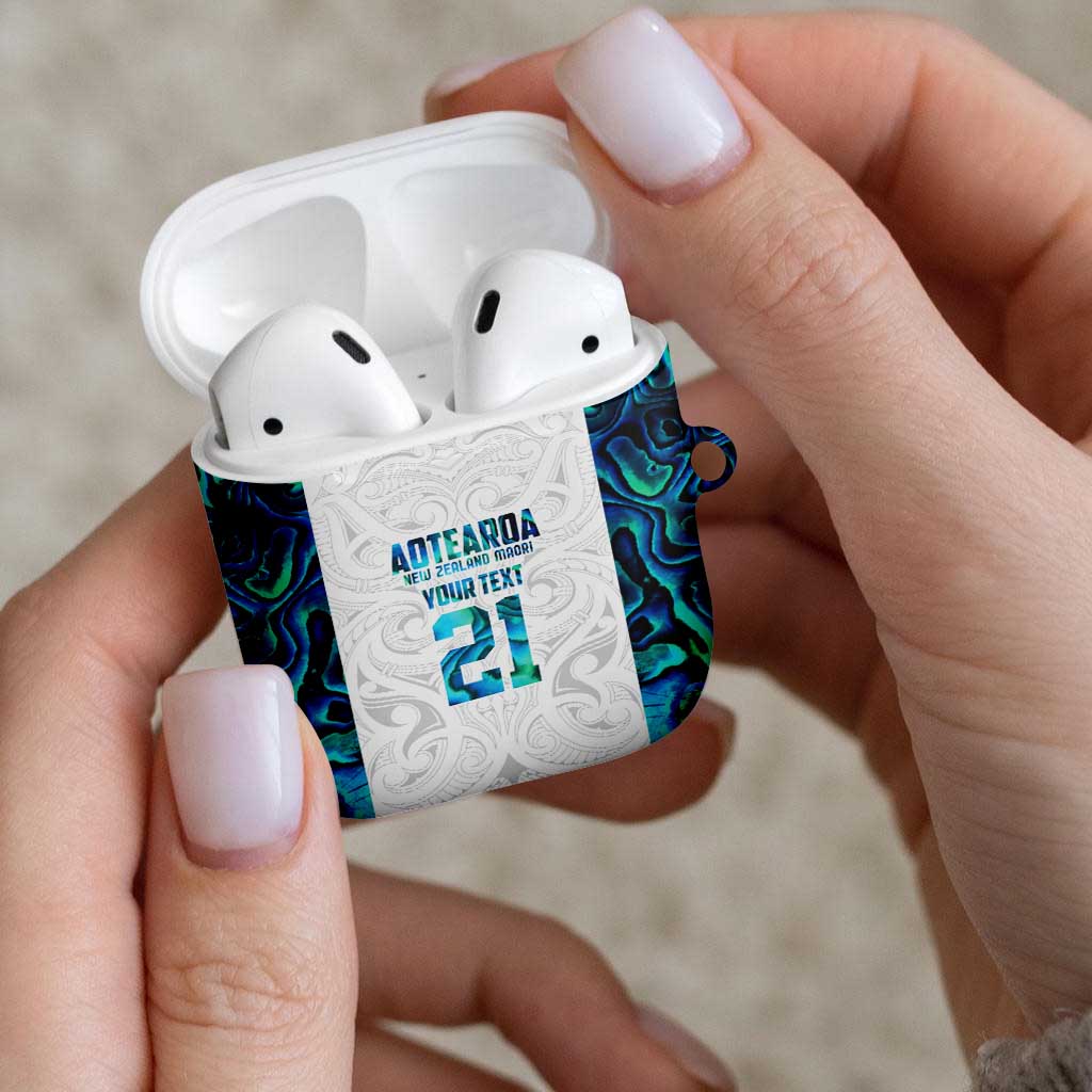 Custom New Zealand Aotearoa AirPods Case Maori Paua Shell Indigenous - Aussie Hoodie