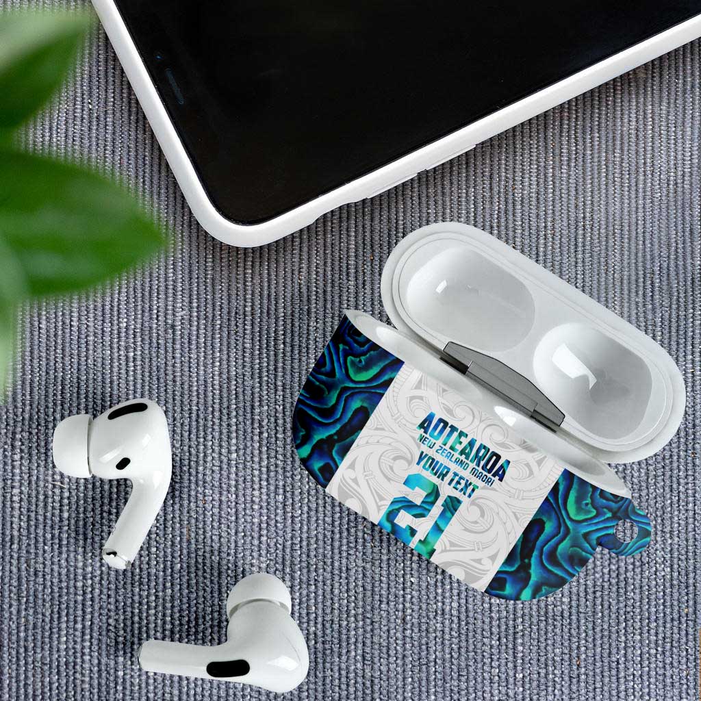 Custom New Zealand Aotearoa AirPods Case Maori Paua Shell Indigenous - Aussie Hoodie