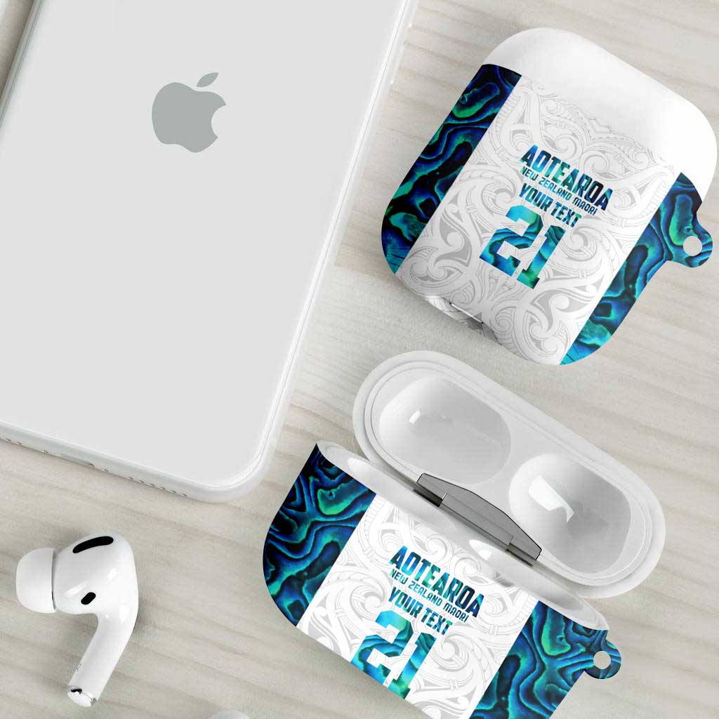 Custom New Zealand Aotearoa AirPods Case Maori Paua Shell Indigenous - Aussie Hoodie