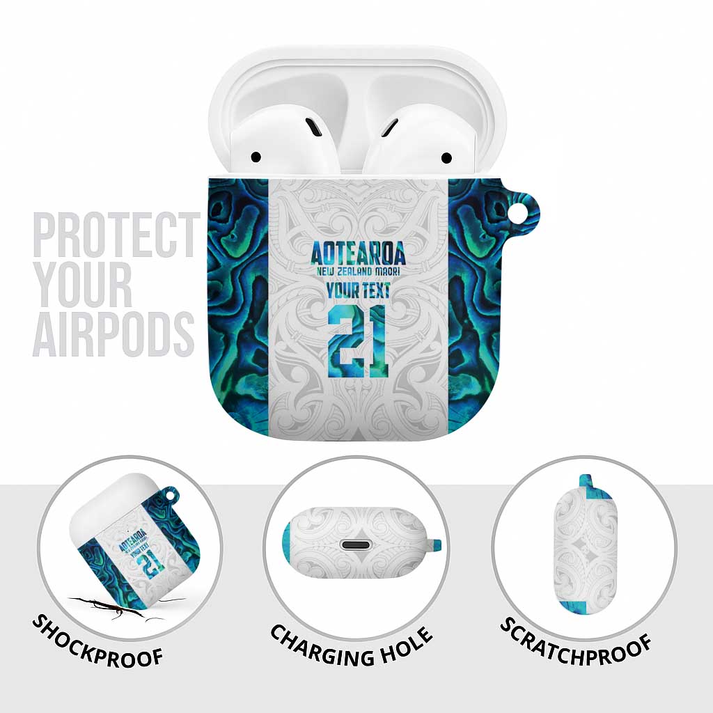Custom New Zealand Aotearoa AirPods Case Maori Paua Shell Indigenous - Aussie Hoodie