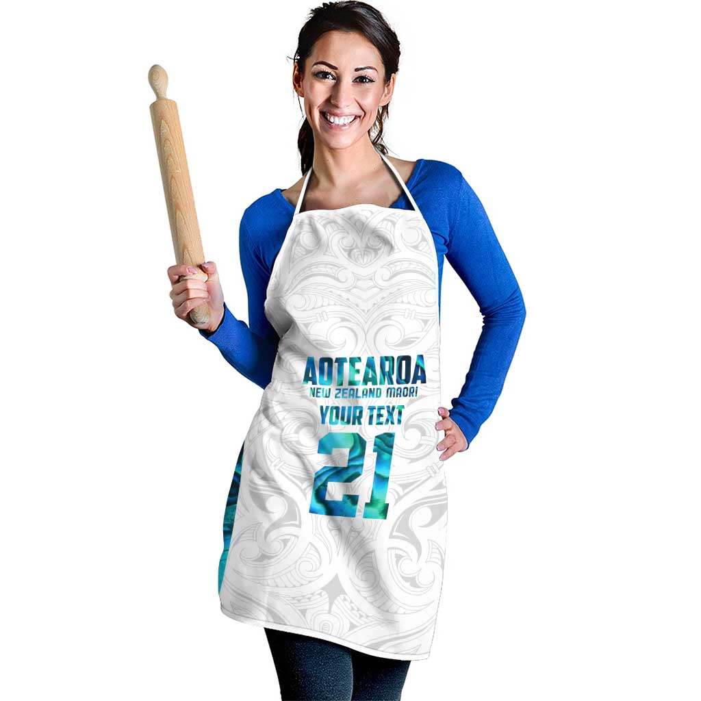 Custom New Zealand Aotearoa Apron Maori Paua Shell Indigenous - Aussie Hoodie
