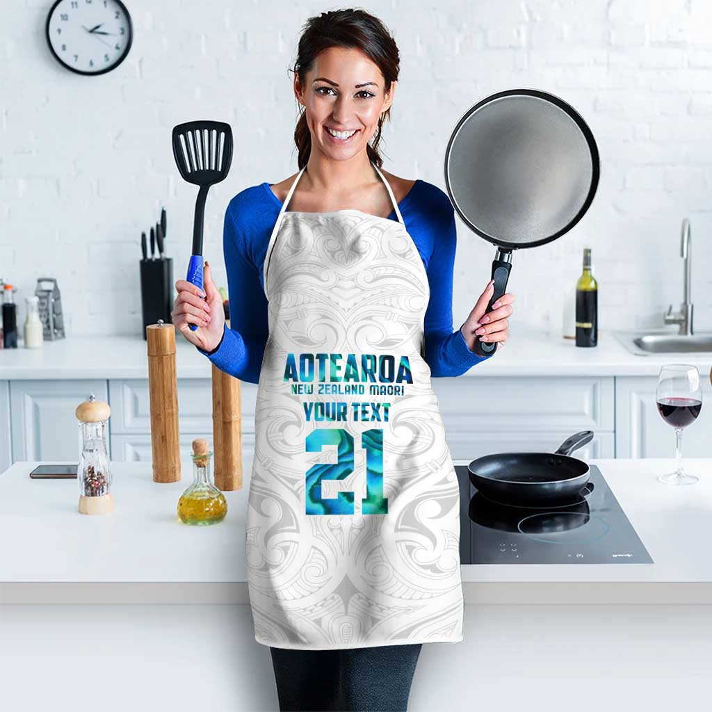 Custom New Zealand Aotearoa Apron Maori Paua Shell Indigenous - Aussie Hoodie