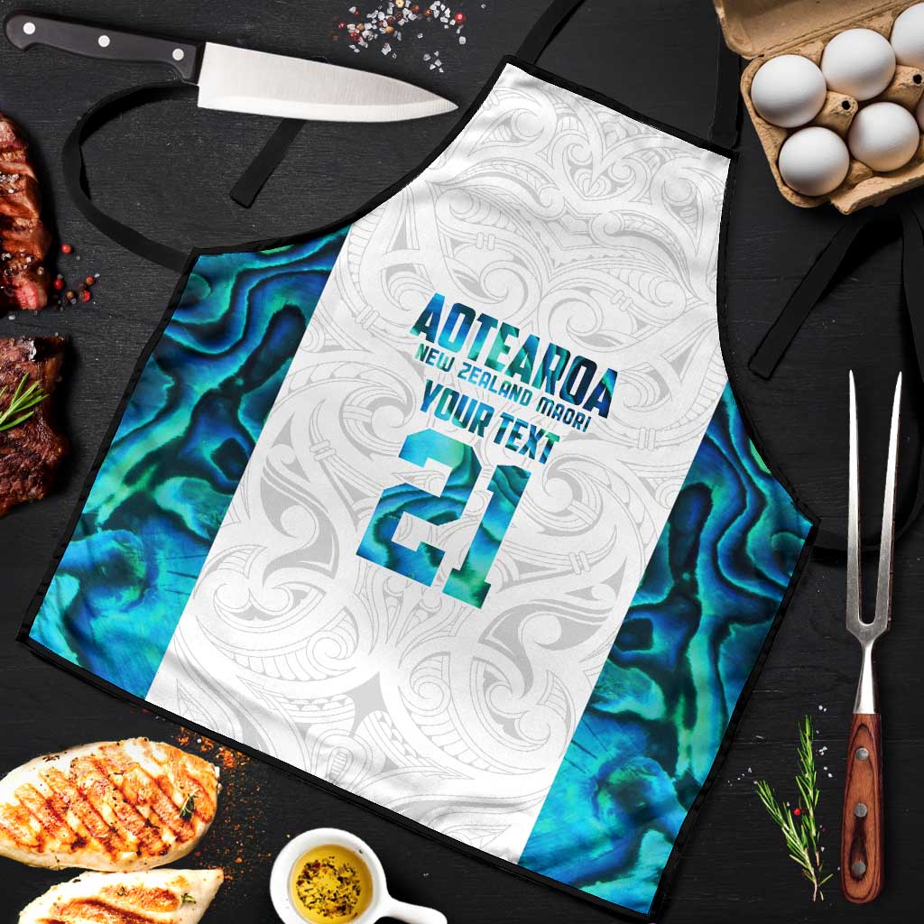 Custom New Zealand Aotearoa Apron Maori Paua Shell Indigenous - Aussie Hoodie
