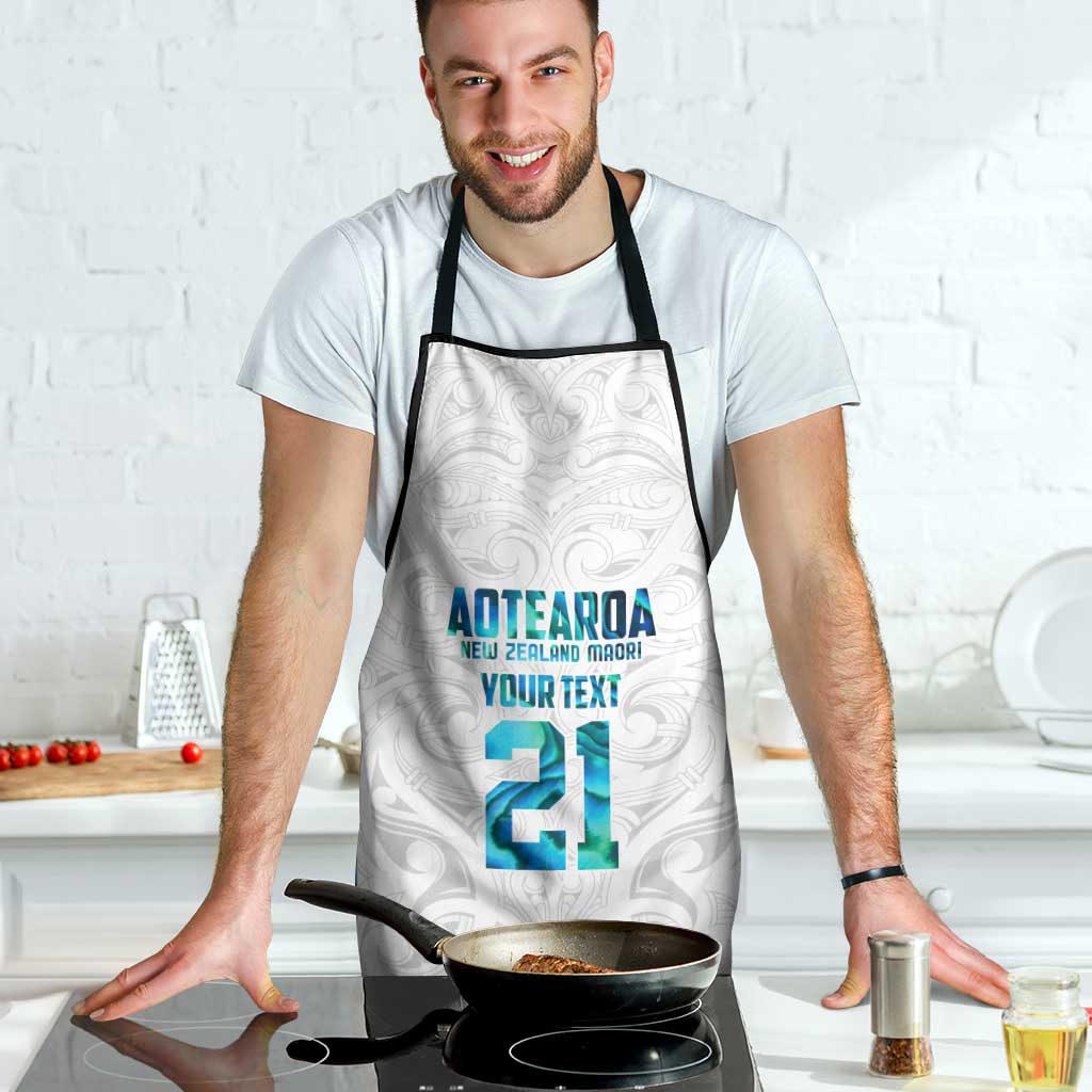 Custom New Zealand Aotearoa Apron Maori Paua Shell Indigenous - Aussie Hoodie