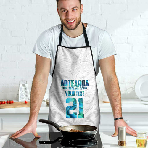 Custom New Zealand Aotearoa Apron Maori Paua Shell Indigenous - Aussie Hoodie