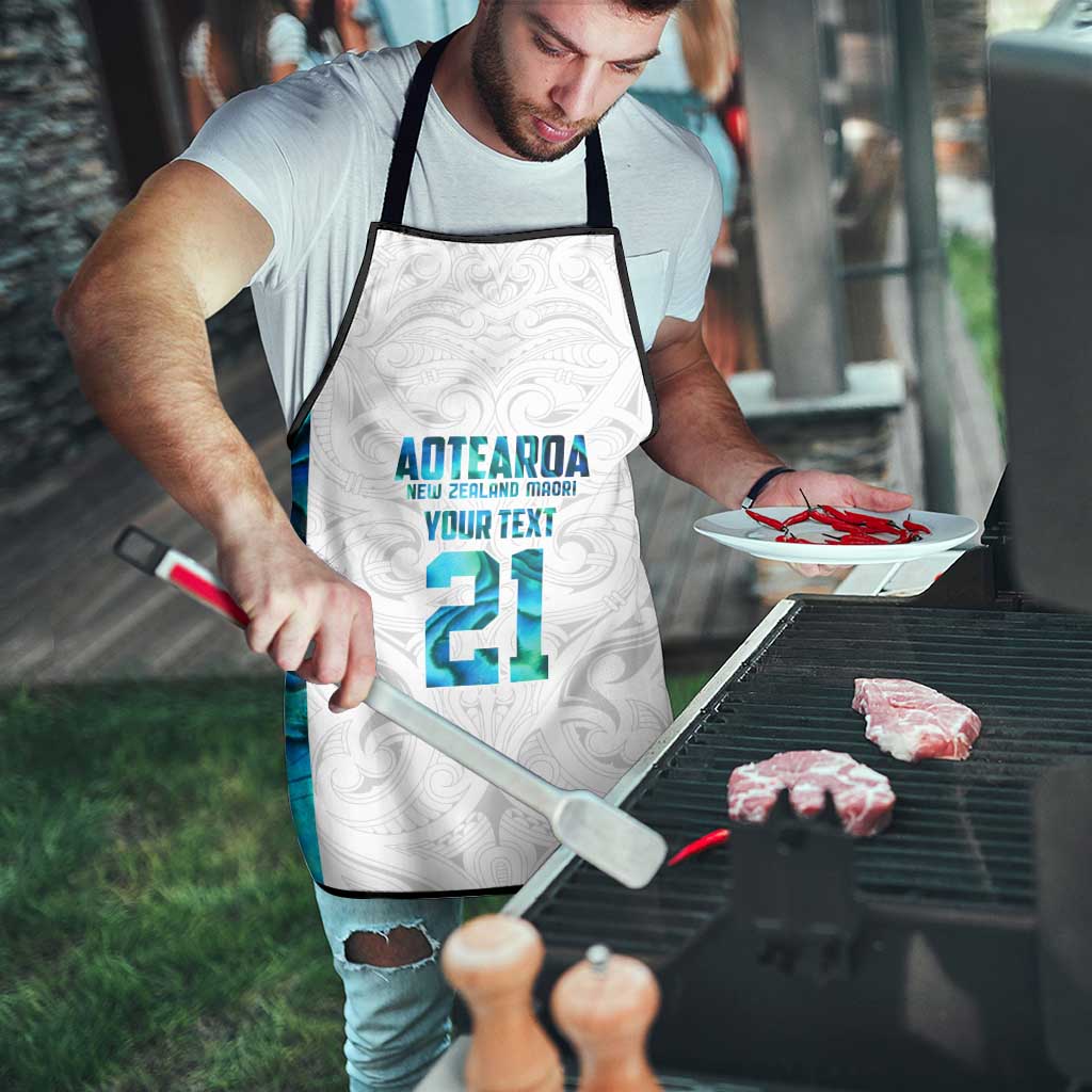 Custom New Zealand Aotearoa Apron Maori Paua Shell Indigenous - Aussie Hoodie