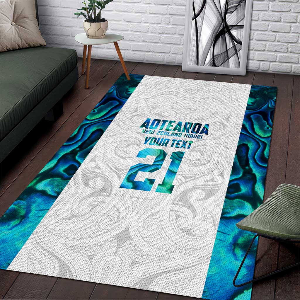 Custom New Zealand Aotearoa Area Rug Maori Paua Shell Indigenous - Aussie Hoodie