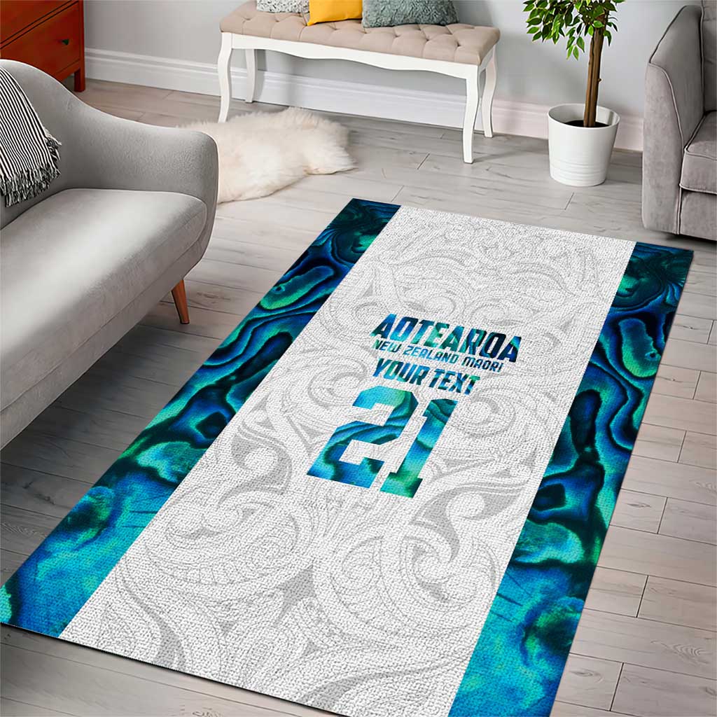 Custom New Zealand Aotearoa Area Rug Maori Paua Shell Indigenous - Aussie Hoodie
