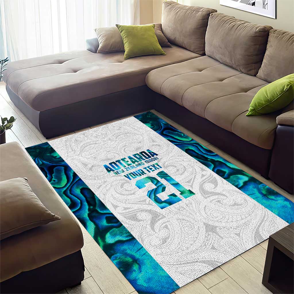 Custom New Zealand Aotearoa Area Rug Maori Paua Shell Indigenous - Aussie Hoodie