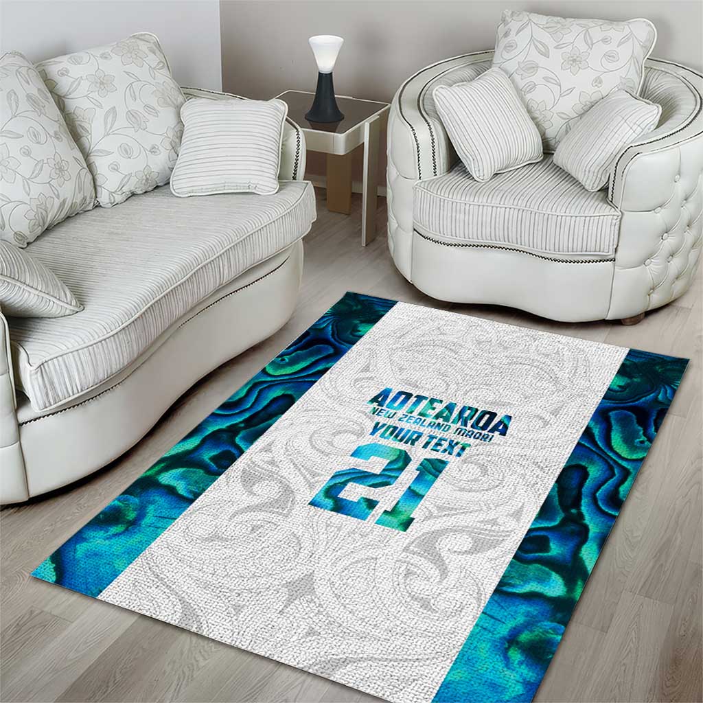 Custom New Zealand Aotearoa Area Rug Maori Paua Shell Indigenous - Aussie Hoodie