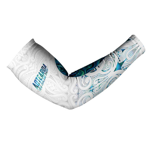 Custom New Zealand Aotearoa Arm Sleeves Maori Paua Shell Indigenous - Aussie Hoodie