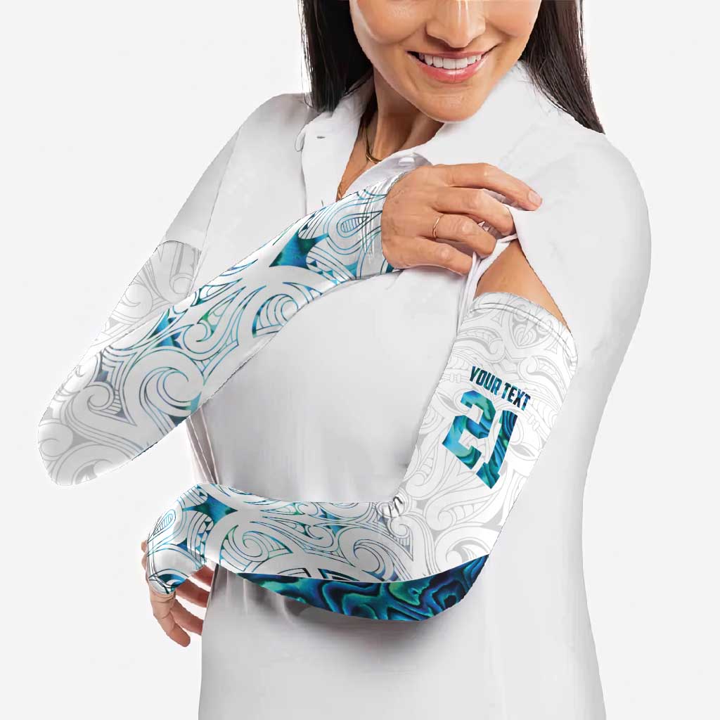 Custom New Zealand Aotearoa Arm Sleeves Maori Paua Shell Indigenous - Aussie Hoodie