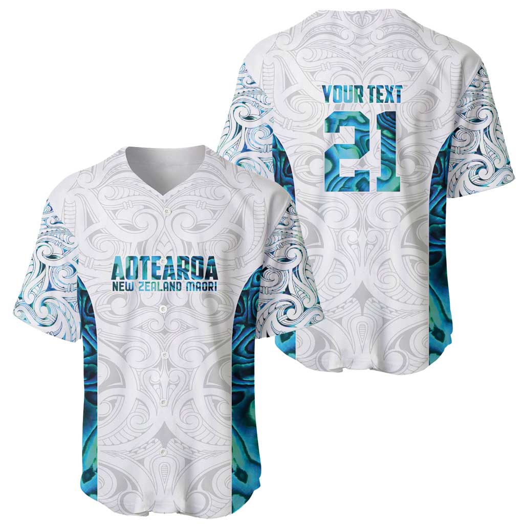 Custom New Zealand Aotearoa Baseball Jersey Maori Paua Shell Indigenous - Aussie Hoodie