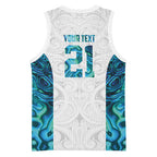 Custom New Zealand Aotearoa Basketball Jersey Maori Paua Shell Indigenous - Aussie Hoodie