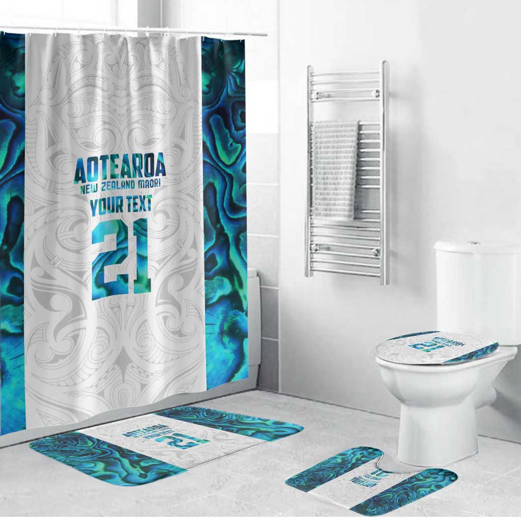 Custom New Zealand Aotearoa Bathroom Set Maori Paua Shell Indigenous - Aussie Hoodie