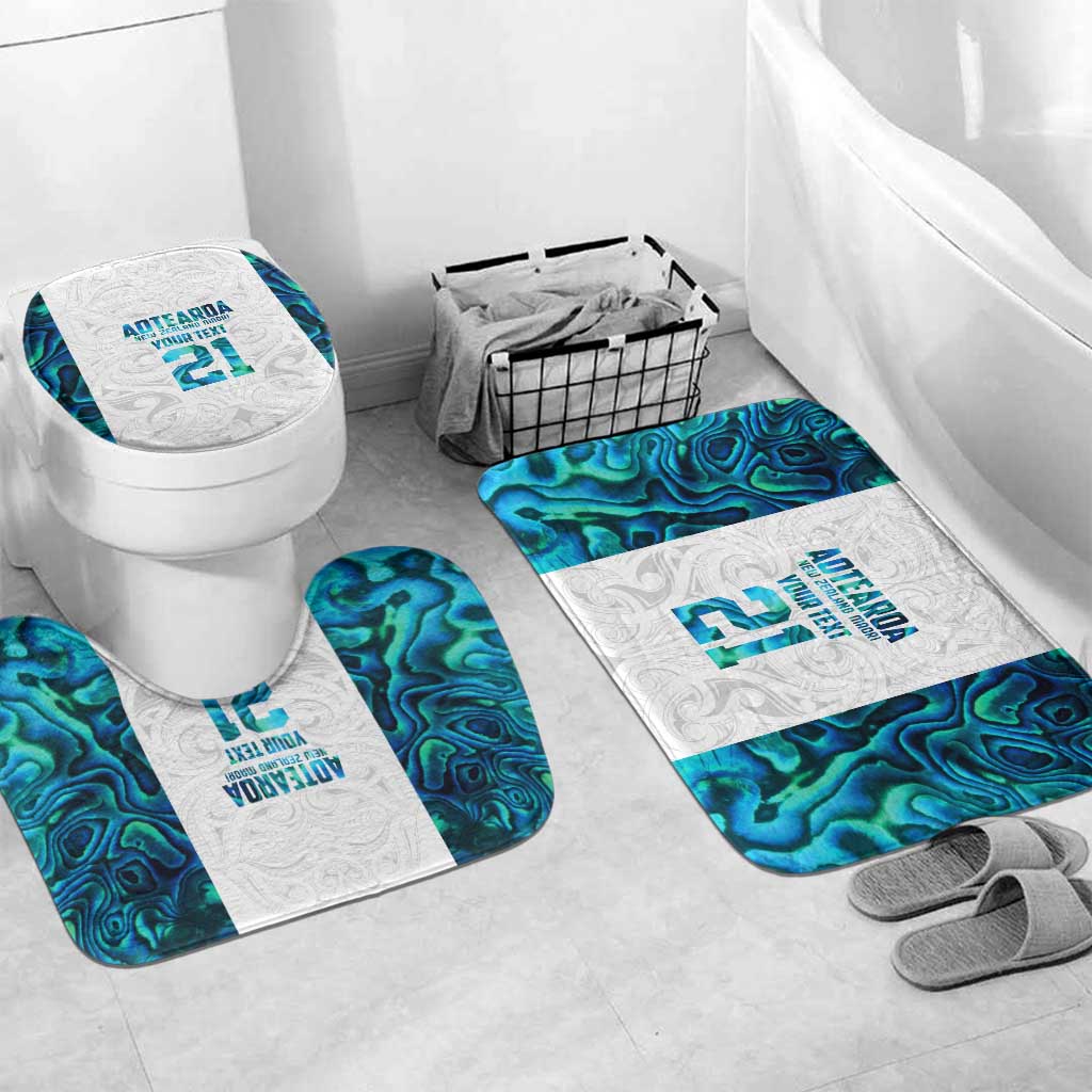 Custom New Zealand Aotearoa Bathroom Set Maori Paua Shell Indigenous - Aussie Hoodie