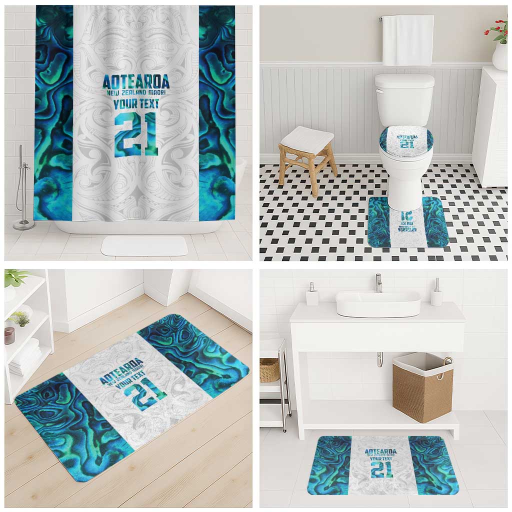 Custom New Zealand Aotearoa Bathroom Set Maori Paua Shell Indigenous - Aussie Hoodie