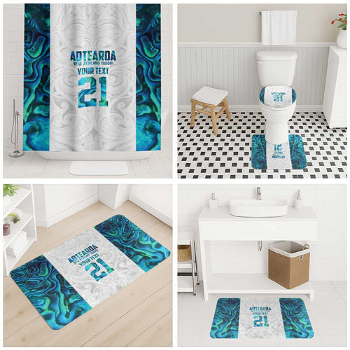 Custom New Zealand Aotearoa Bathroom Set Maori Paua Shell Indigenous - Aussie Hoodie