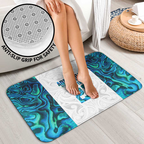 Custom New Zealand Aotearoa Bathroom Set Maori Paua Shell Indigenous - Aussie Hoodie