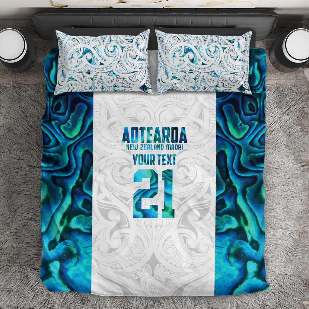 Custom New Zealand Aotearoa Bedding Set Maori Paua Shell Indigenous - Aussie Hoodie