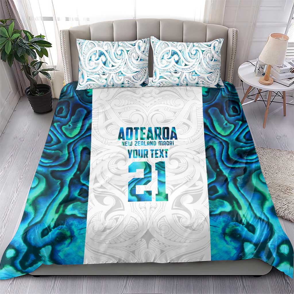 Custom New Zealand Aotearoa Bedding Set Maori Paua Shell Indigenous - Aussie Hoodie