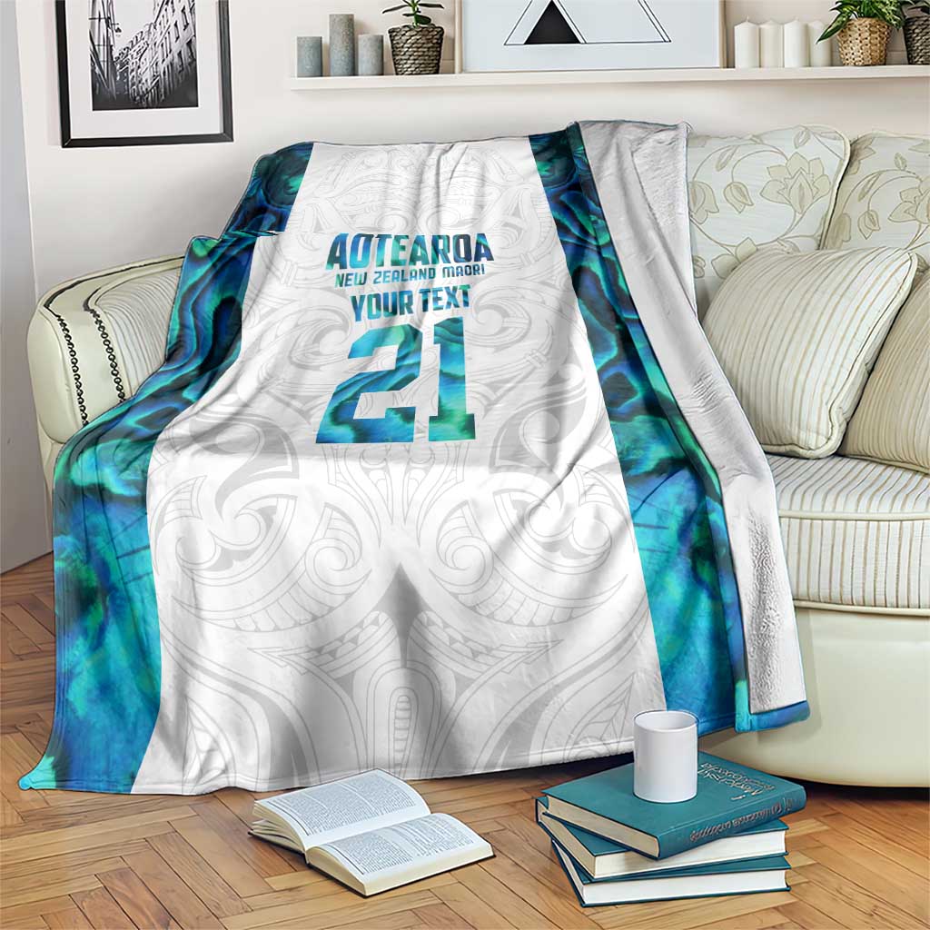 Custom New Zealand Aotearoa Blanket Maori Paua Shell Indigenous - Aussie Hoodie
