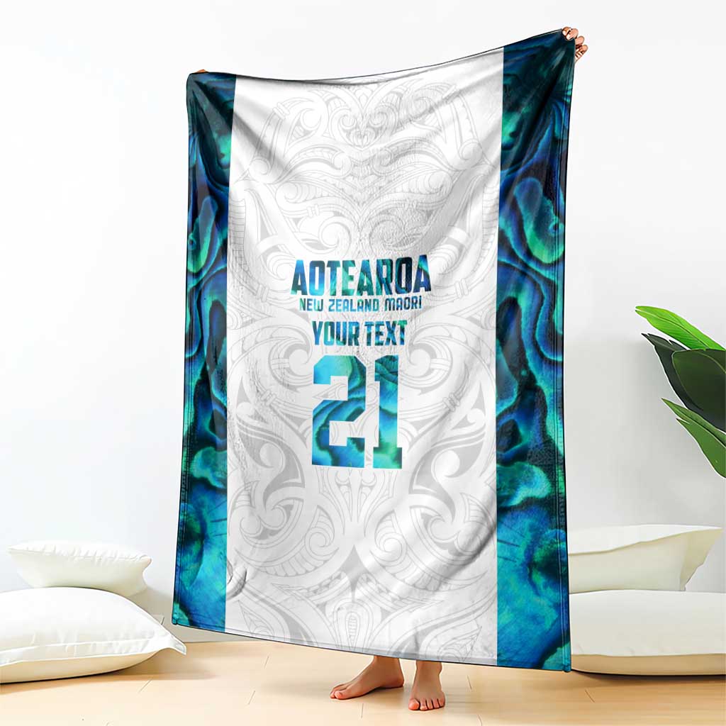 Custom New Zealand Aotearoa Blanket Maori Paua Shell Indigenous - Aussie Hoodie