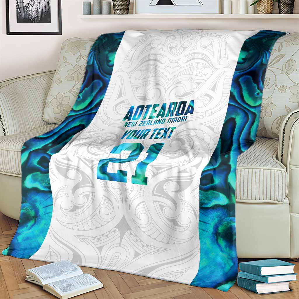 Custom New Zealand Aotearoa Blanket Maori Paua Shell Indigenous - Aussie Hoodie