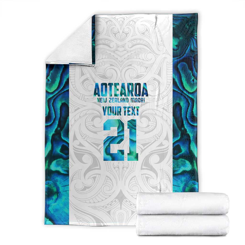 Custom New Zealand Aotearoa Blanket Maori Paua Shell Indigenous - Aussie Hoodie