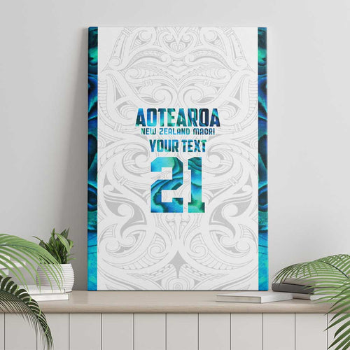 Custom New Zealand Aotearoa Canvas Wall Art Maori Paua Shell Indigenous - Aussie Hoodie