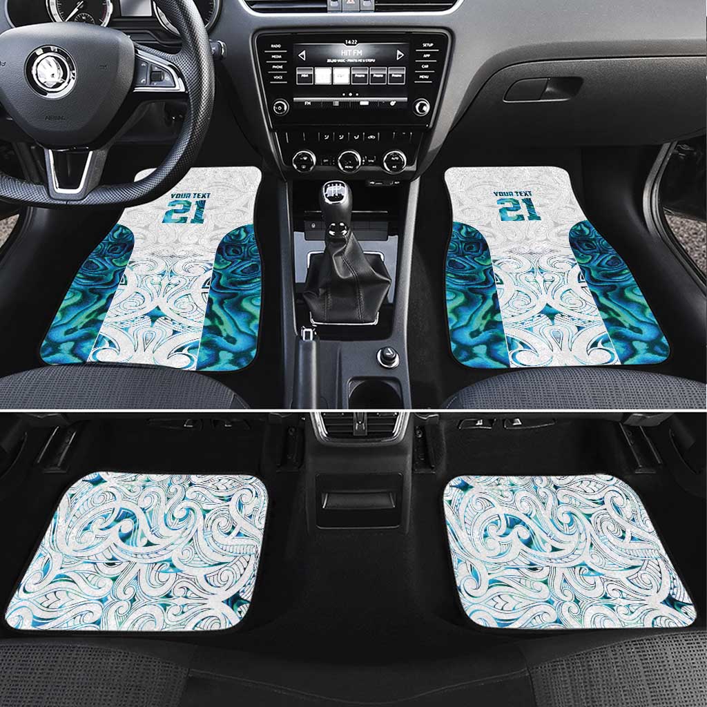 Custom New Zealand Aotearoa Car Mats Maori Paua Shell Indigenous - Aussie Hoodie