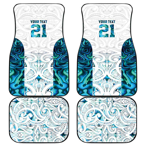 Custom New Zealand Aotearoa Car Mats Maori Paua Shell Indigenous - Aussie Hoodie