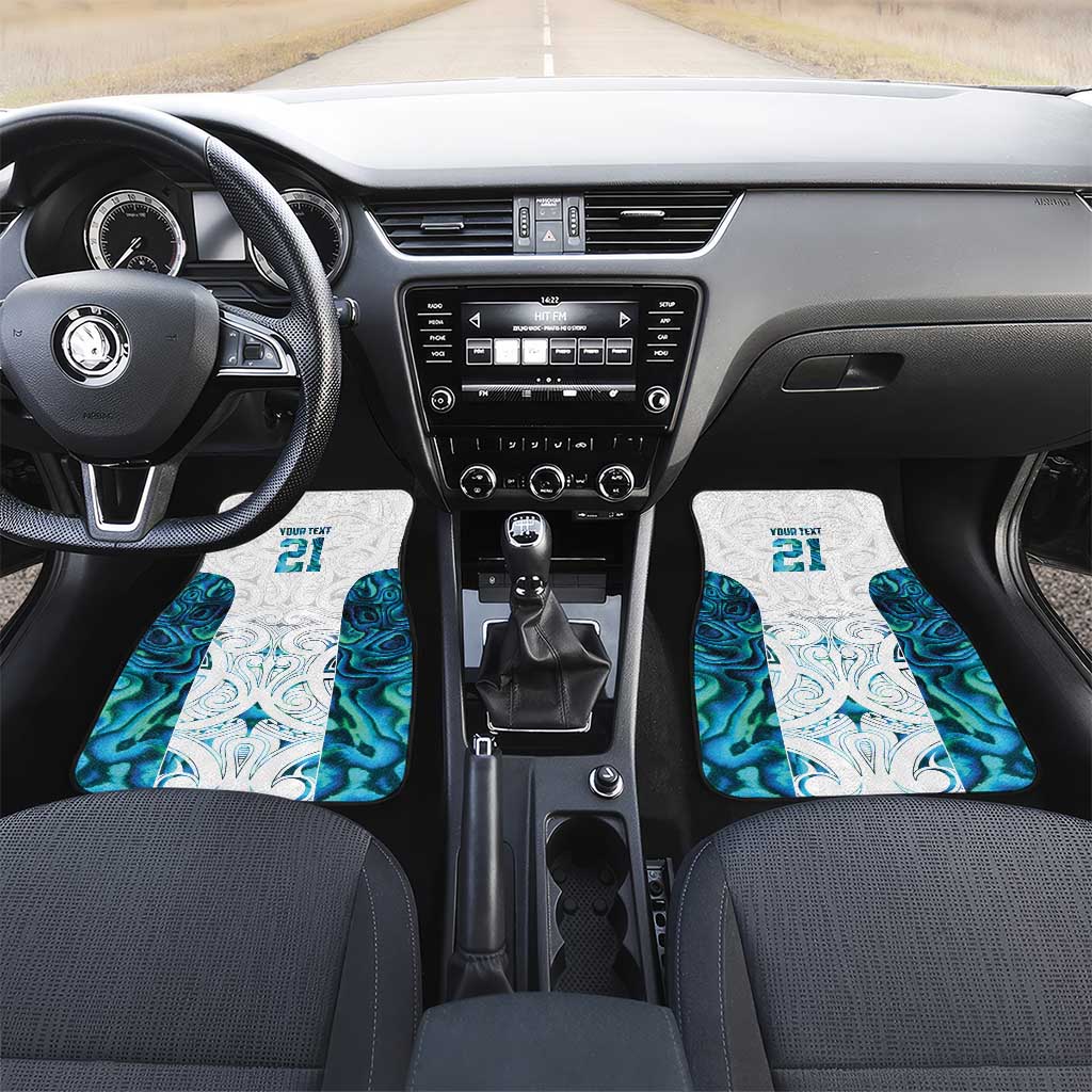 Custom New Zealand Aotearoa Car Mats Maori Paua Shell Indigenous - Aussie Hoodie