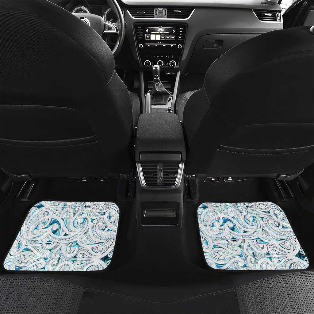 Custom New Zealand Aotearoa Car Mats Maori Paua Shell Indigenous - Aussie Hoodie