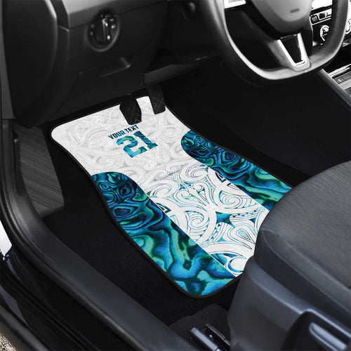 Custom New Zealand Aotearoa Car Mats Maori Paua Shell Indigenous - Aussie Hoodie