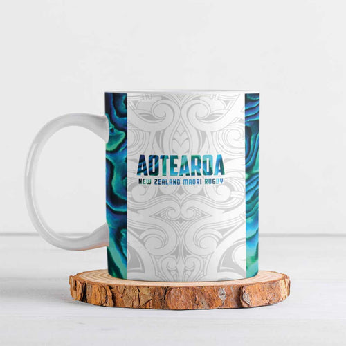 Custom New Zealand Aotearoa Ceramic Mug Maori Paua Shell Indigenous - Aussie Hoodie
