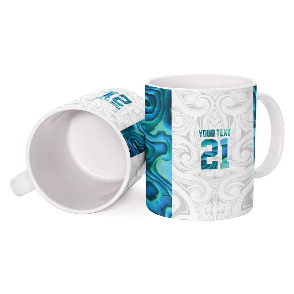 Custom New Zealand Aotearoa Ceramic Mug Maori Paua Shell Indigenous - Aussie Hoodie