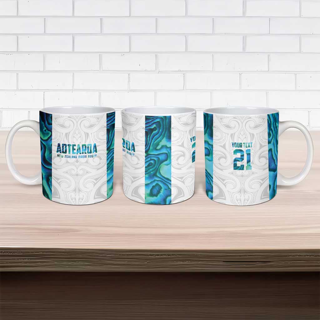Custom New Zealand Aotearoa Ceramic Mug Maori Paua Shell Indigenous - Aussie Hoodie