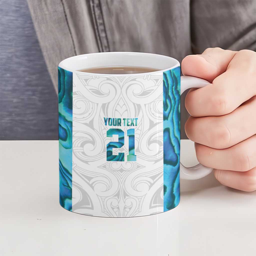 Custom New Zealand Aotearoa Ceramic Mug Maori Paua Shell Indigenous - Aussie Hoodie