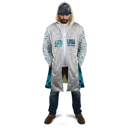 Custom New Zealand Aotearoa Cloak Maori Paua Shell Indigenous - Aussie Hoodie