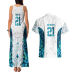 Custom New Zealand Aotearoa Couples Matching Tank Maxi Dress and Hawaiian Shirt Maori Paua Shell Indigenous - Aussie Hoodie
