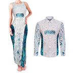 Custom New Zealand Aotearoa Couples Matching Tank Maxi Dress and Long Sleeve Button Shirt Maori Paua Shell Indigenous - Aussie Hoodie