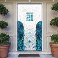 Custom New Zealand Aotearoa Door Cover Maori Paua Shell Indigenous - Aussie Hoodie