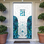 Custom New Zealand Aotearoa Door Cover Maori Paua Shell Indigenous - Aussie Hoodie