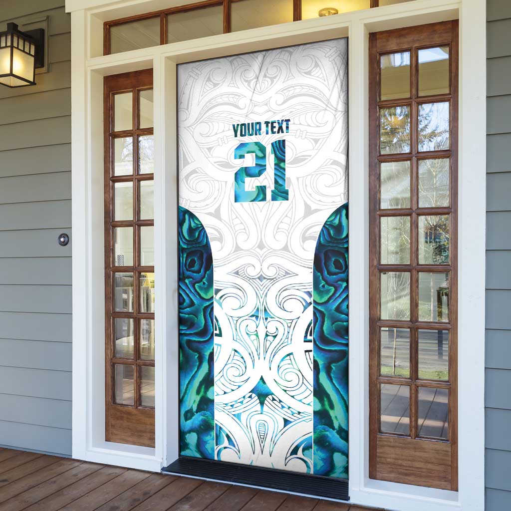 Custom New Zealand Aotearoa Door Cover Maori Paua Shell Indigenous - Aussie Hoodie