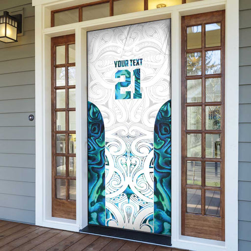Custom New Zealand Aotearoa Door Cover Maori Paua Shell Indigenous - Aussie Hoodie
