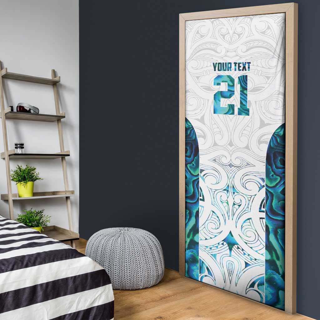 Custom New Zealand Aotearoa Door Cover Maori Paua Shell Indigenous - Aussie Hoodie
