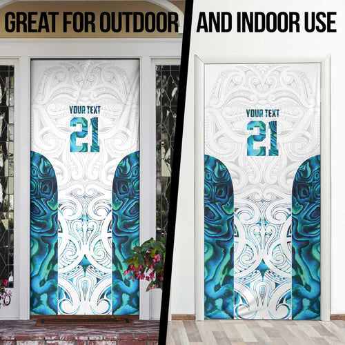 Custom New Zealand Aotearoa Door Cover Maori Paua Shell Indigenous - Aussie Hoodie